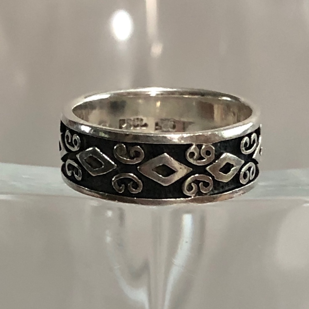 Peter Stone Sterling Silver Ring Size 6